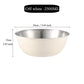 304 Stainless Steel Salad Mixing Bowl – Egg Beater, Dough and Food Prep Bowl for Kitchen Use
